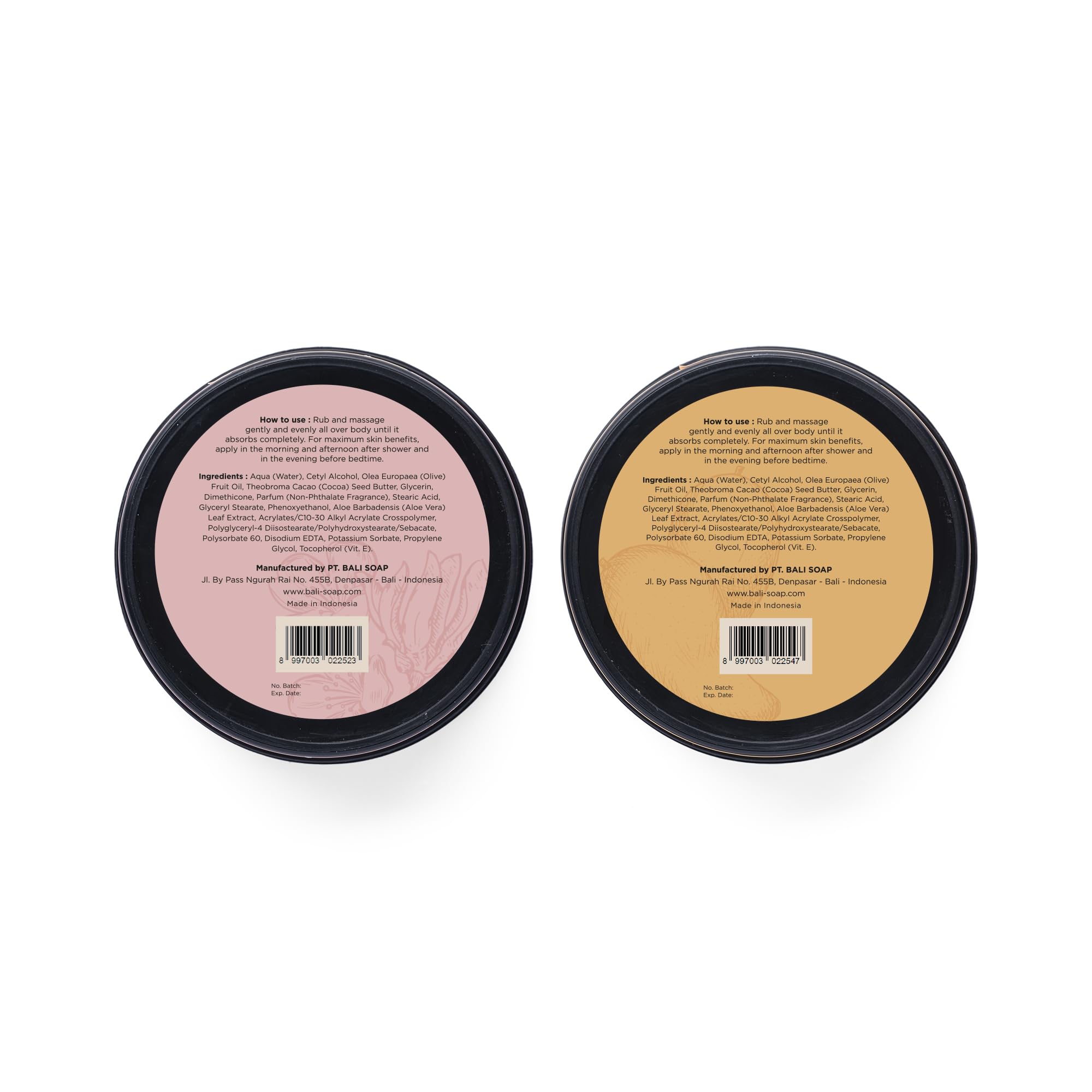Bali Soap nourishing butter on elbows, knees, and heels