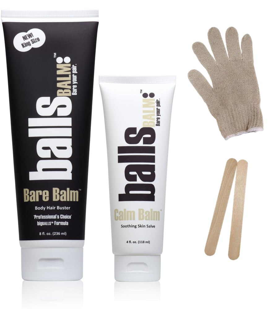 BallsBALM Bare Pair King Kombo bottle for easy at-home hair management.