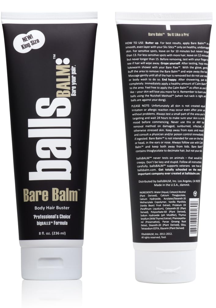 BallsBALM exfoliating glove for pre-treatment skin prep.