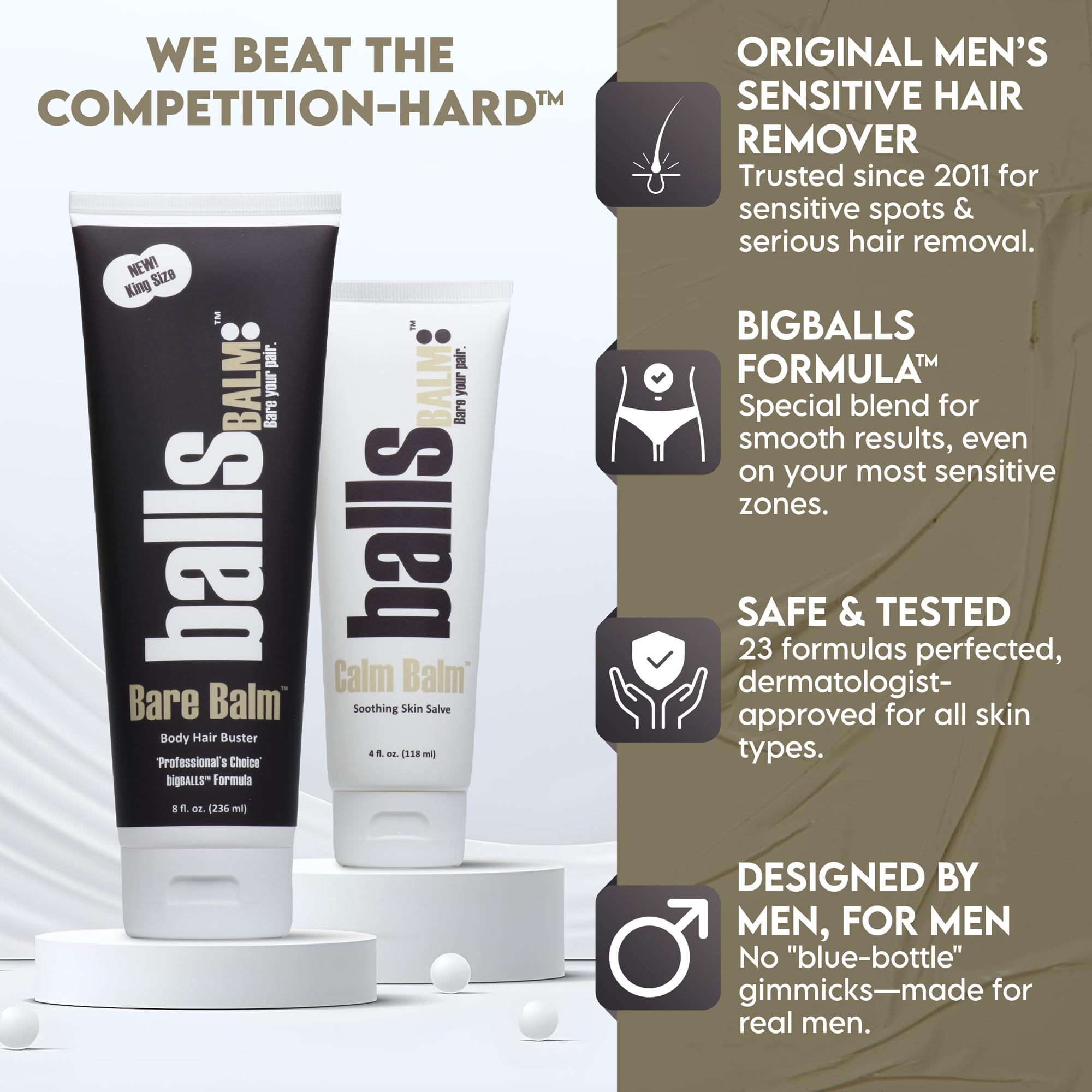 BallsBALM packaging at a glance shows all included tools.