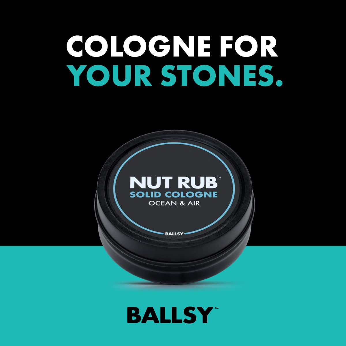 Ballsy deodorizing spray 2oz for on-the-go odor neutralization.