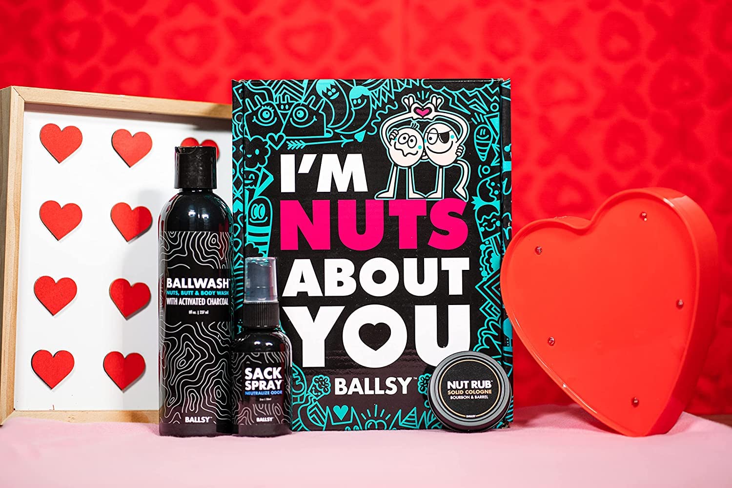 Ballsy Drift and Dunes scent notes with cardamom and sea salt.