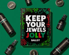 Ballsy gift-set lifestyle scene ready for daily personal care.