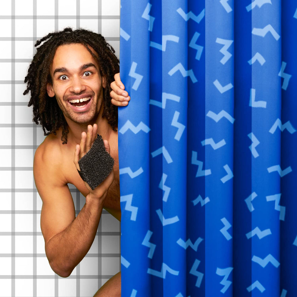Ballsy Handy Shower Tool helps generate extra foam when used with body wash.