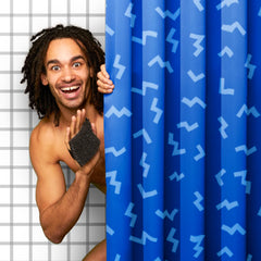 Ballsy Handy Shower Tool helps generate extra foam when used with body wash.