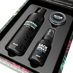 Ballsy package close-up showing premium packaging and ingredients.