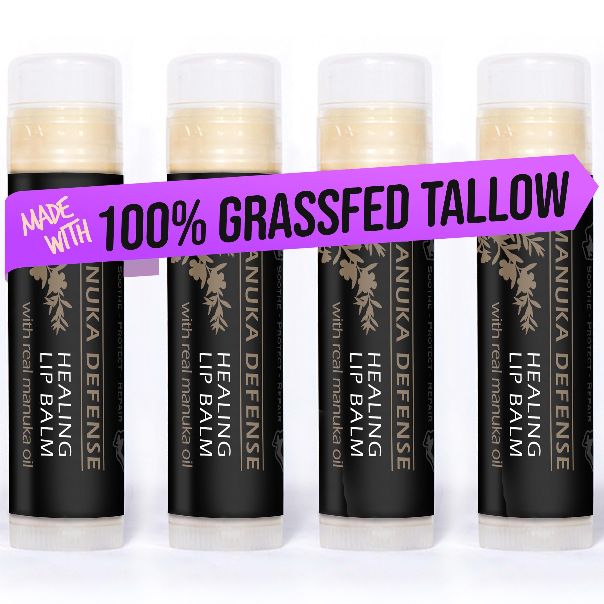 BALM OF GILEAD Manuka Defense Lip Balm tube shown for on-the-go hydration and protection