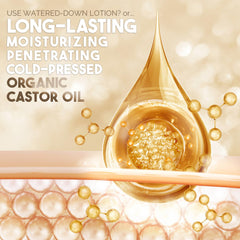 BALM OF GILEAD organic castor oil 16 oz glass bottle shown for value.
