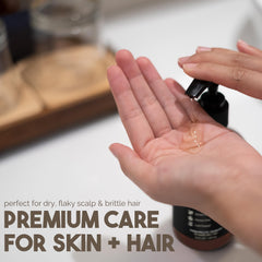 BALM OF GILEAD organic castor oil pump-dispense for quick daily use.