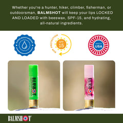 Balmshot mint flavor lip balm twist for refreshing daily use