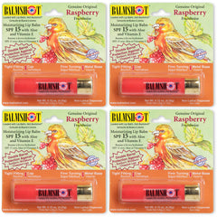 Balmshot Raspberry Lip Balm Pack in a compact tube for on-the-go moisture.