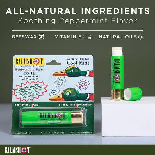 Balmshot shotgun-shell tube close-up highlighting rugged, durable design for outdoor use.