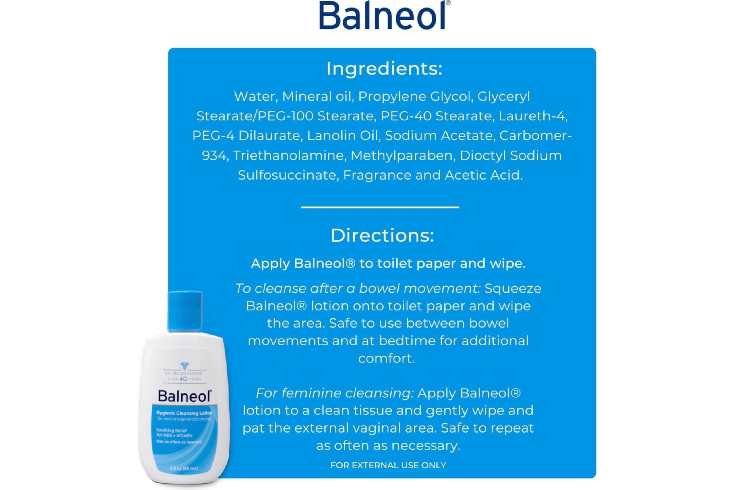Balneol Hygienic Cleansing Lotion travel pack ready for travel