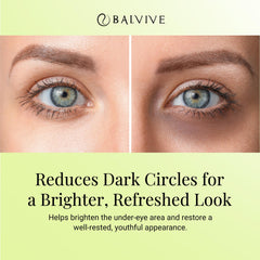 BALVIVE caffeine eye cream close-up showing smooth texture