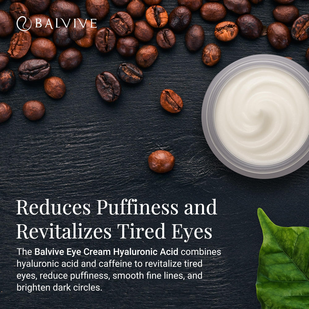 BALVIVE jar with glow around the eyes after use