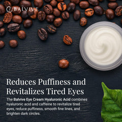 BALVIVE jar with glow around the eyes after use