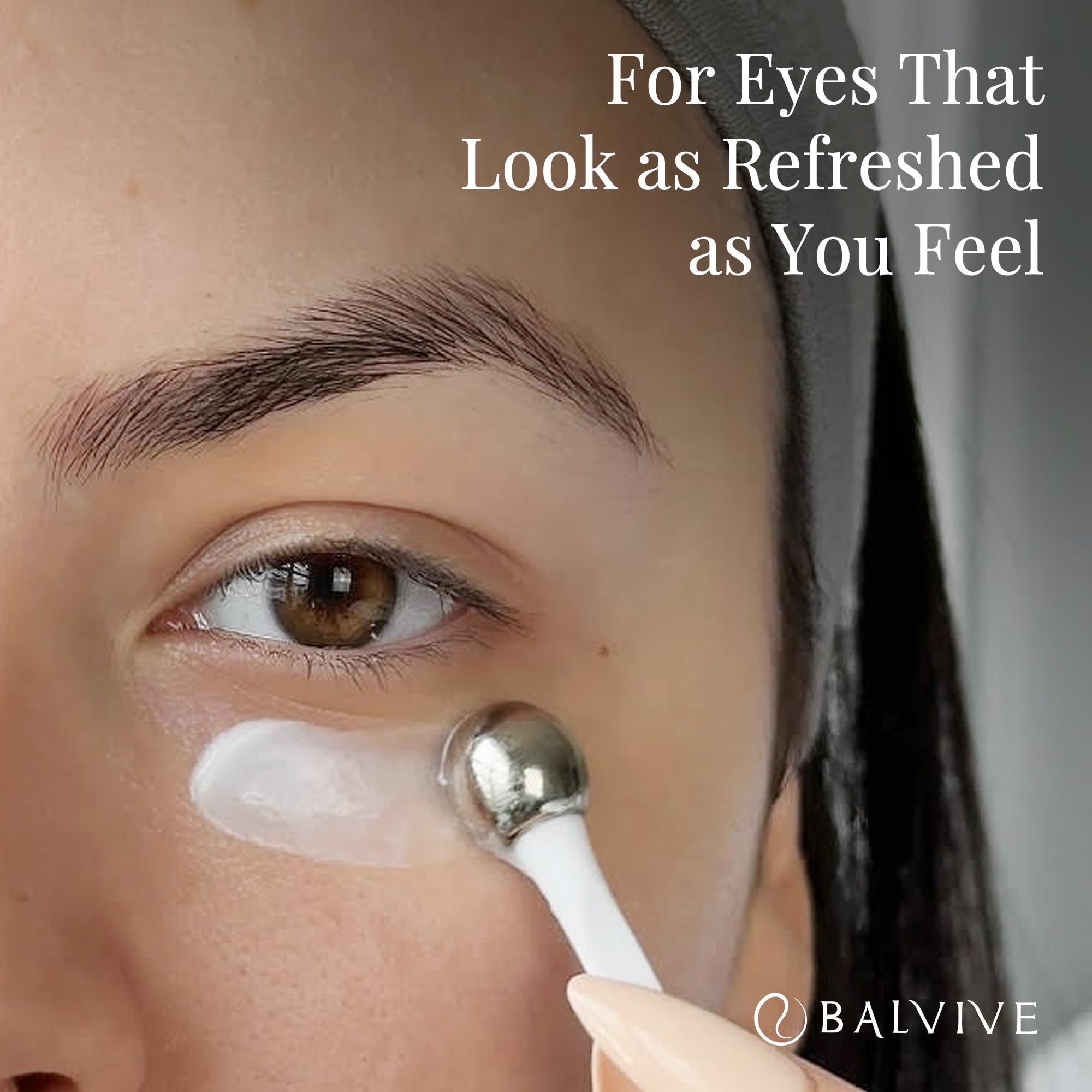 BALVIVE peptide-rich formula droplets suggesting skin-supporting benefits