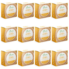 BAMBOEARTH solid shampoo bar 12-pack with honey scent promotes eco-friendly care.
