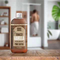 Bamboo and Birch recyclable bottle highlights eco-friendly packaging and refillability.