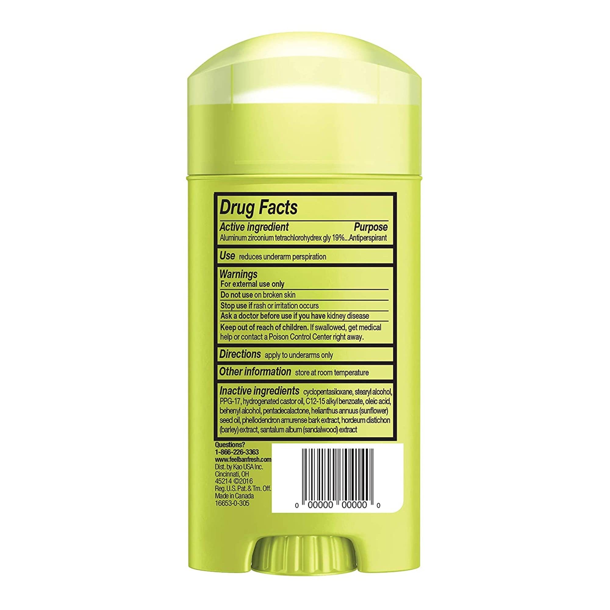 No white marks on clothes with residue-free formula.
