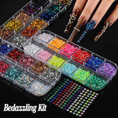 BANA ART DIY nail kit glue-dots for precise gem placement