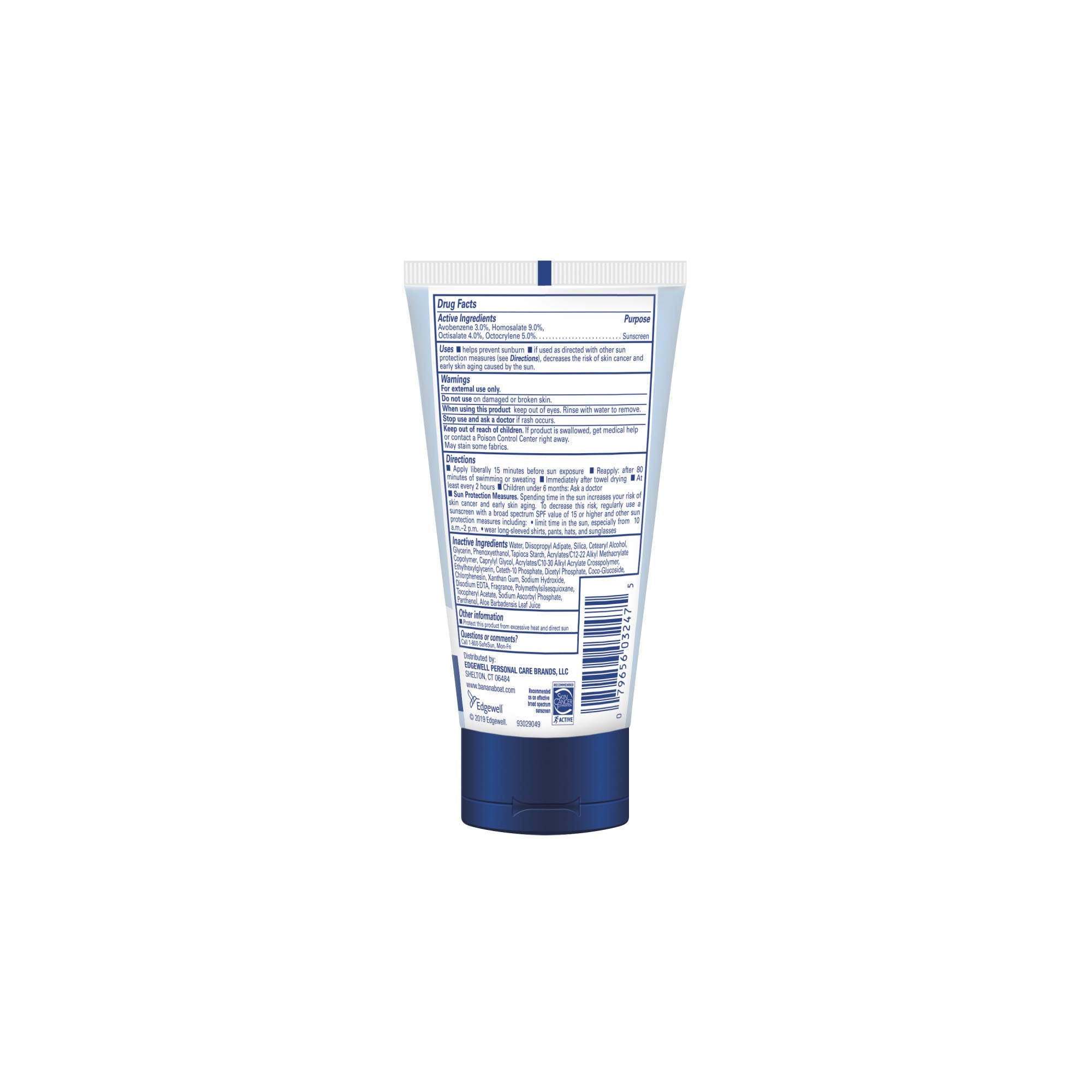 Banana Boat Light As Air SPF 50 rubs in clear for a mess-free application