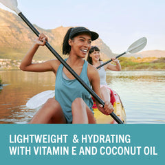 Vitamin E and coconut oil in Banana Boat SPF 50 lotion nourishes skin