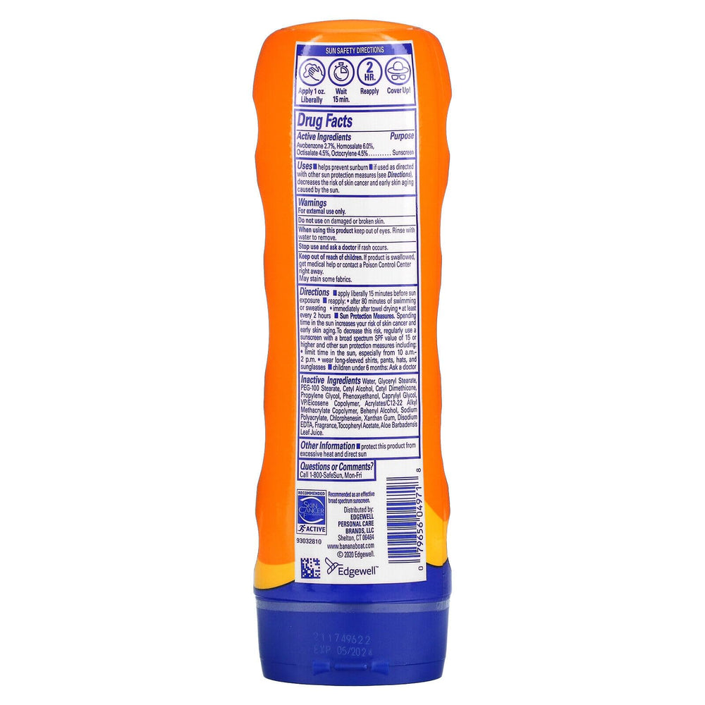 Applying Banana Boat SPF 30 on the arm before a workout