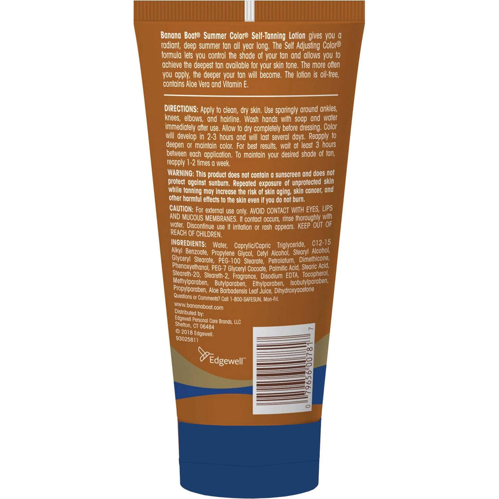 Banana Boat Summer Color value pack includes four 6-ounce bottles