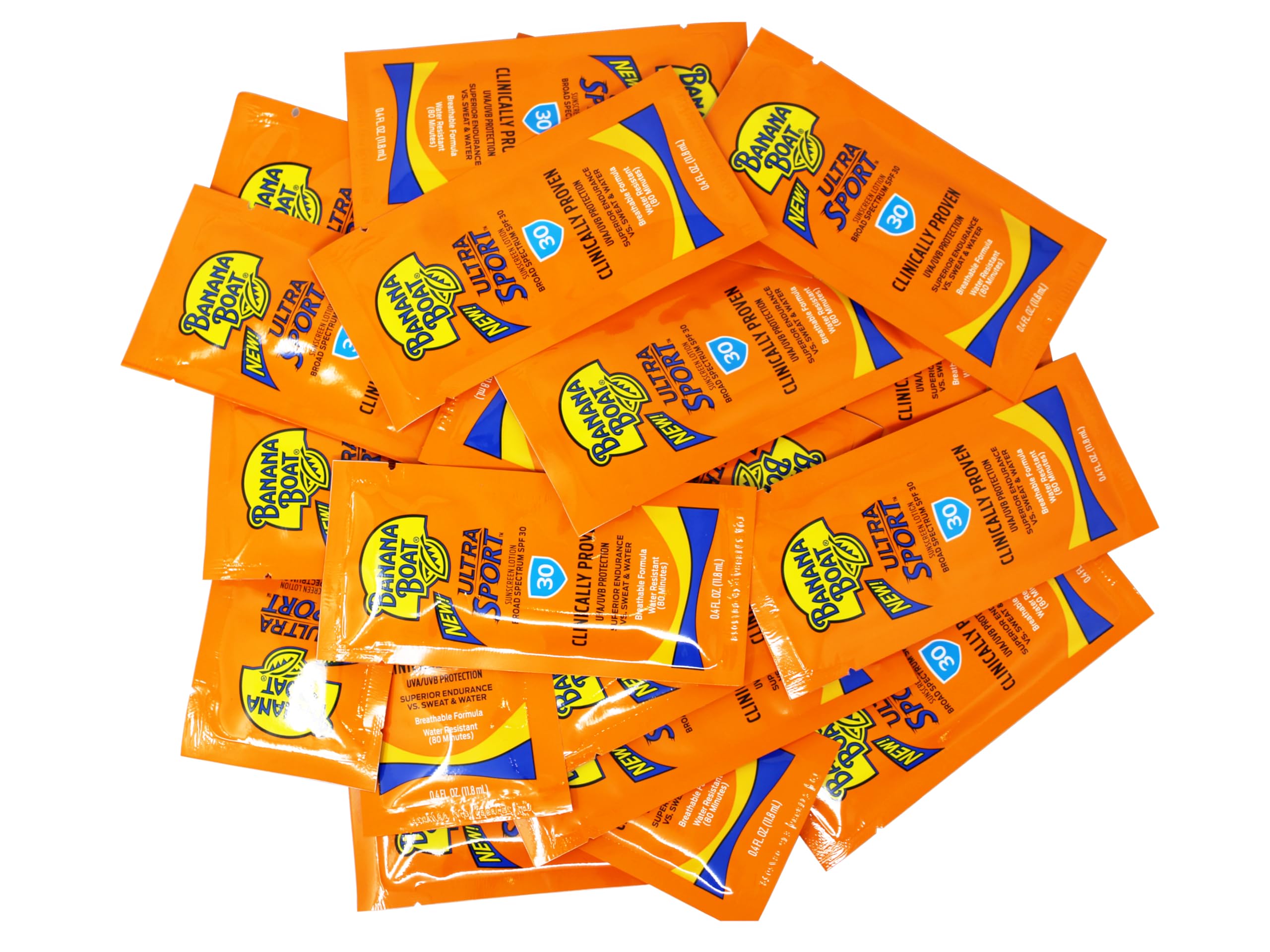 Banana Boat Ultra Sport travel packets ideal for sports bags and travel.