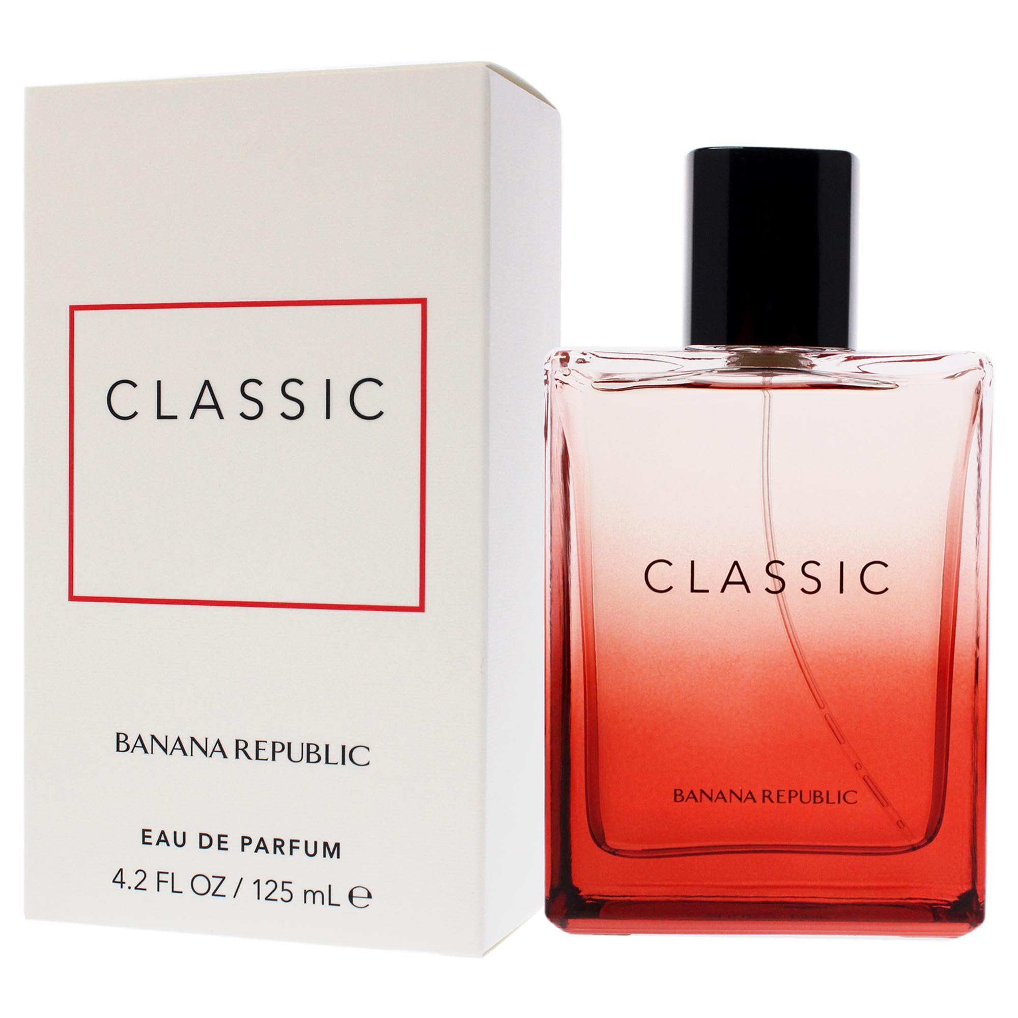 Banana Republic Classic Red packaging box, ready for gifting on special occasions.
