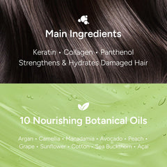 BANANAL 2-in-1 glass-shine image demonstrates frizz control and smoothness