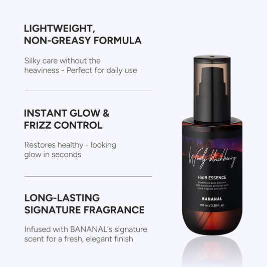 BANANAL argan oil blend drops highlight rich hydration for smoother mid-lengths and ends.