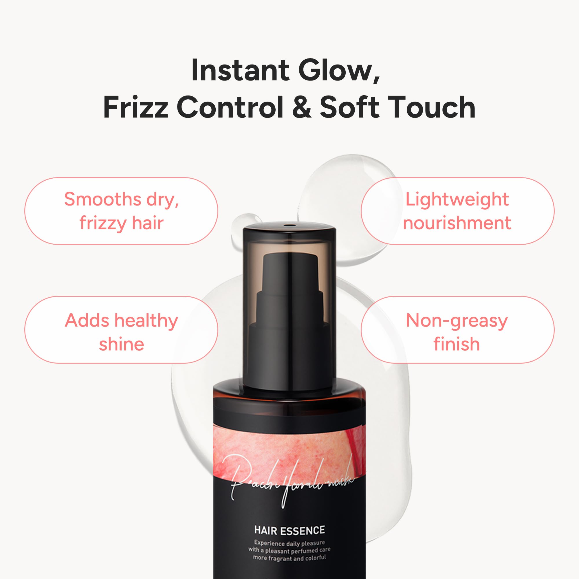 BANANAL glossy finish after use hints at frizz reduction and smooth strands
