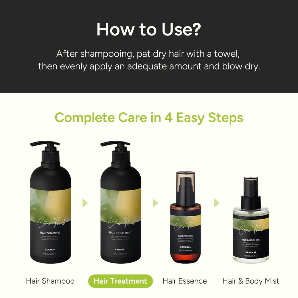 BANANAL bathroom scene part of daily hair care routine