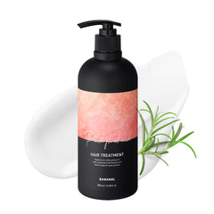 Bananal Korean Hair Treatment Conditioner bottle shows keratin-rich repair for damaged hair.