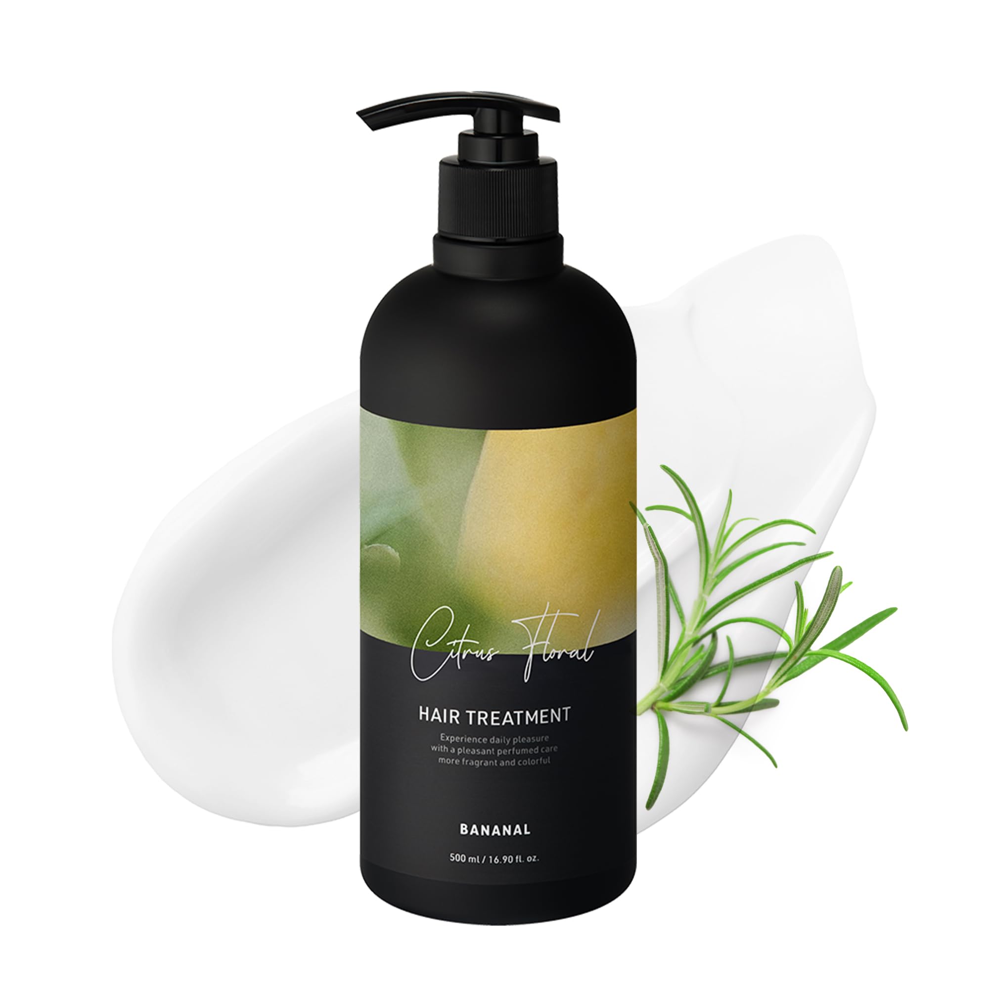 BANANAL bottle closeup showing protein rich conditioner for damaged hair