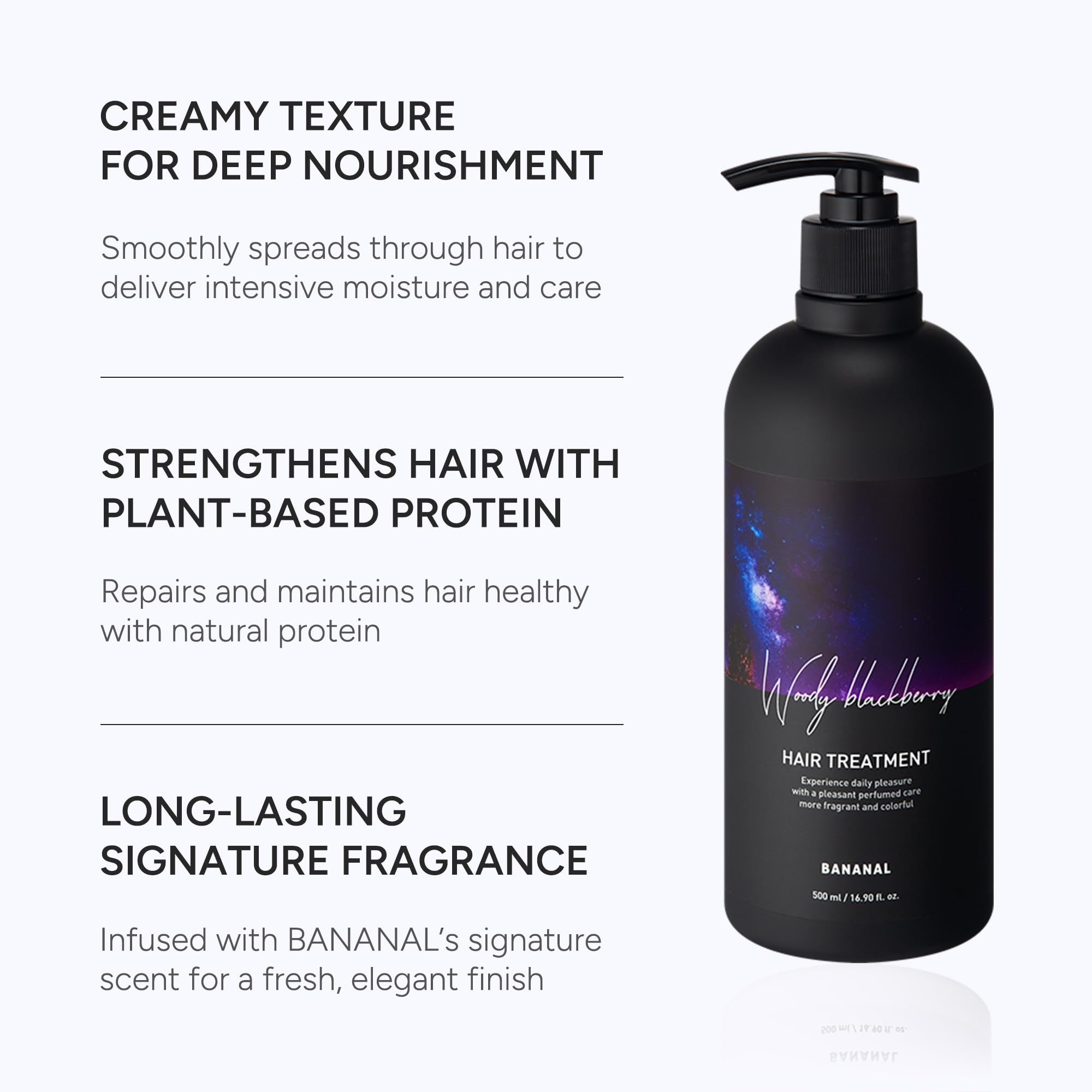 BANANAL Korean Hair Treatment Conditioner cream texture delivers lightweight moisture