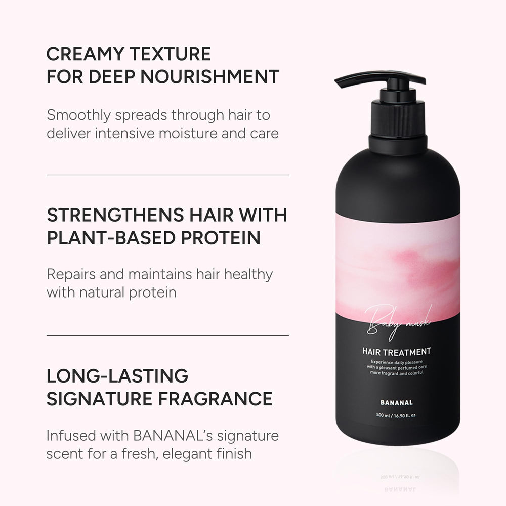 BANANAL conditioner label – botanical blend promoting scalp calm and balanced care