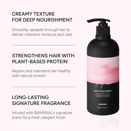 BANANAL conditioner label – botanical blend promoting scalp calm and balanced care