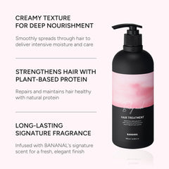 BANANAL conditioner label – botanical blend promoting scalp calm and balanced care