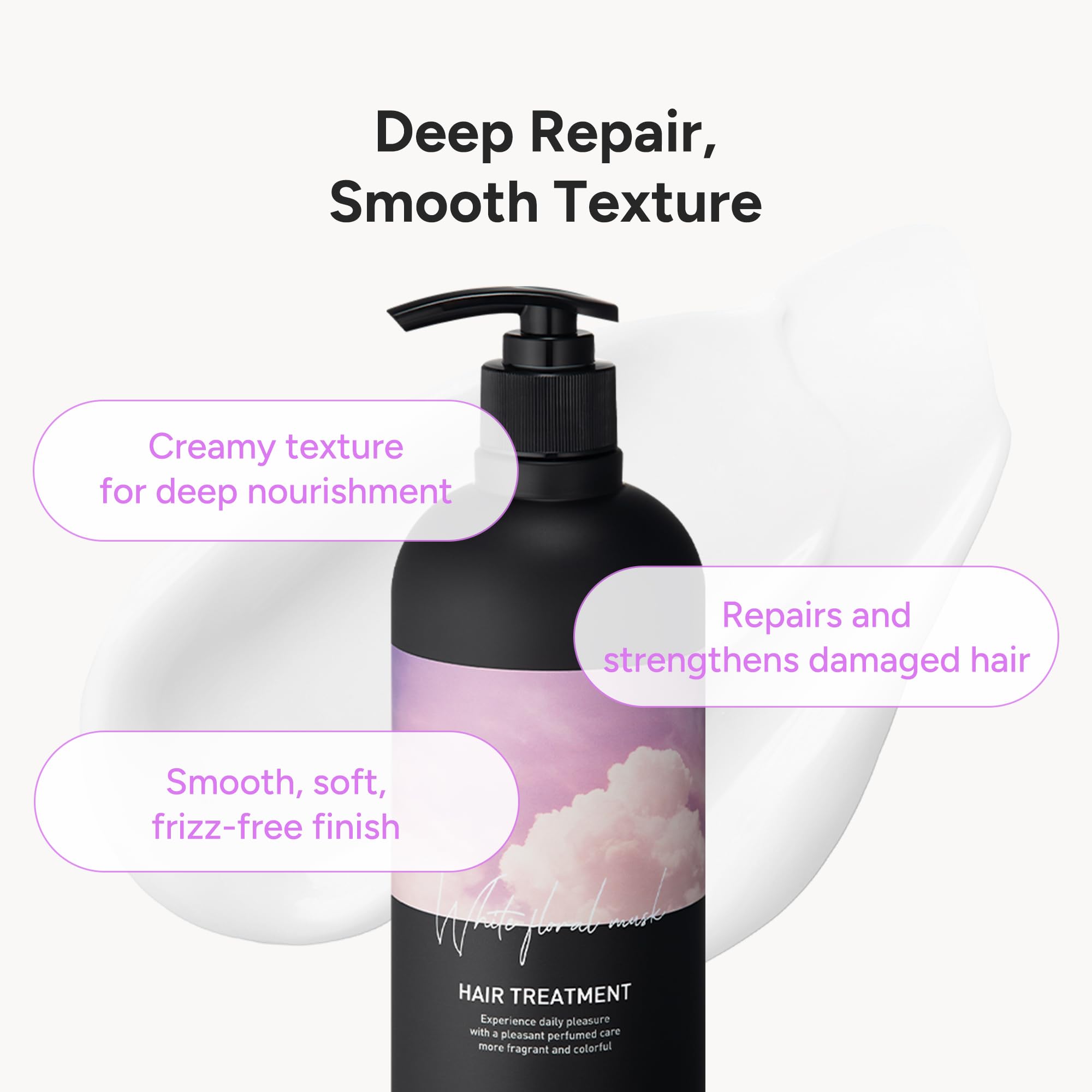 BANANAL Korean Hair Treatment hair section after washing with smooth, frizz-free look