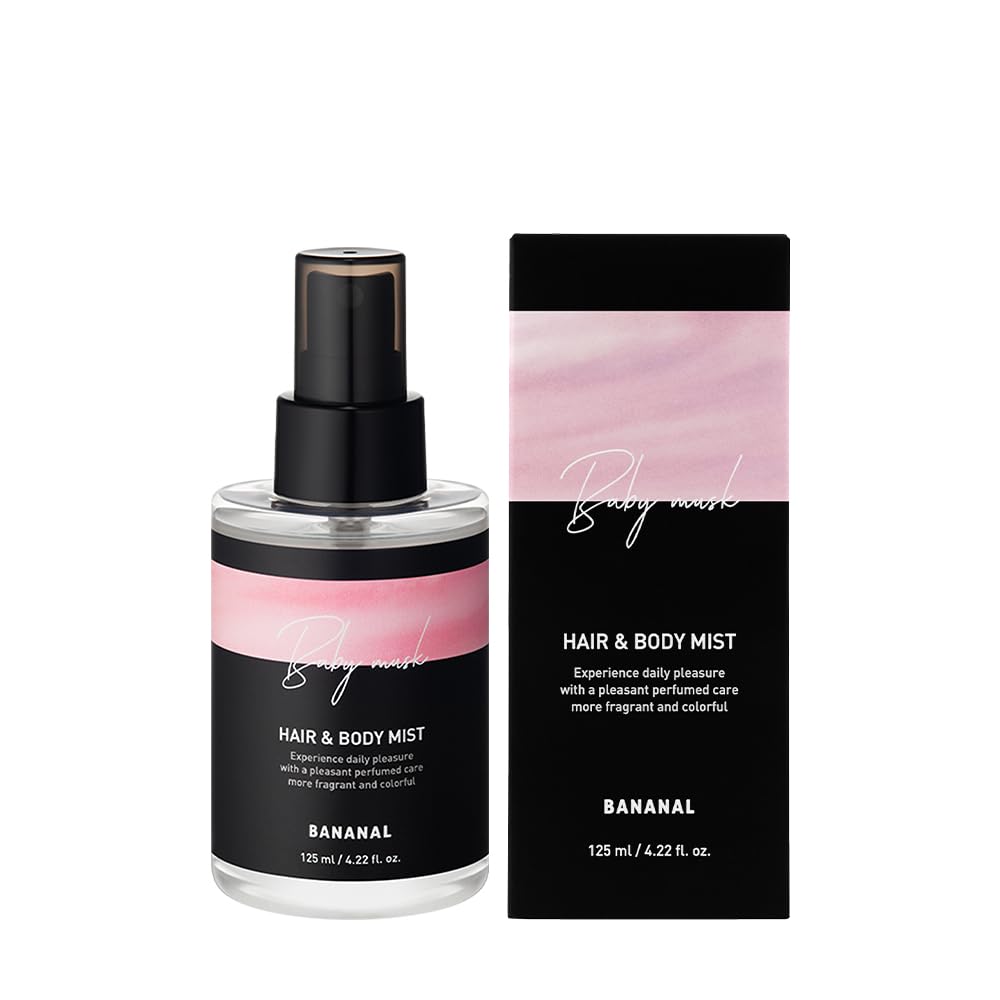 BANANAL perfumed hair mist bottle delivering silky shine and fresh fragrance