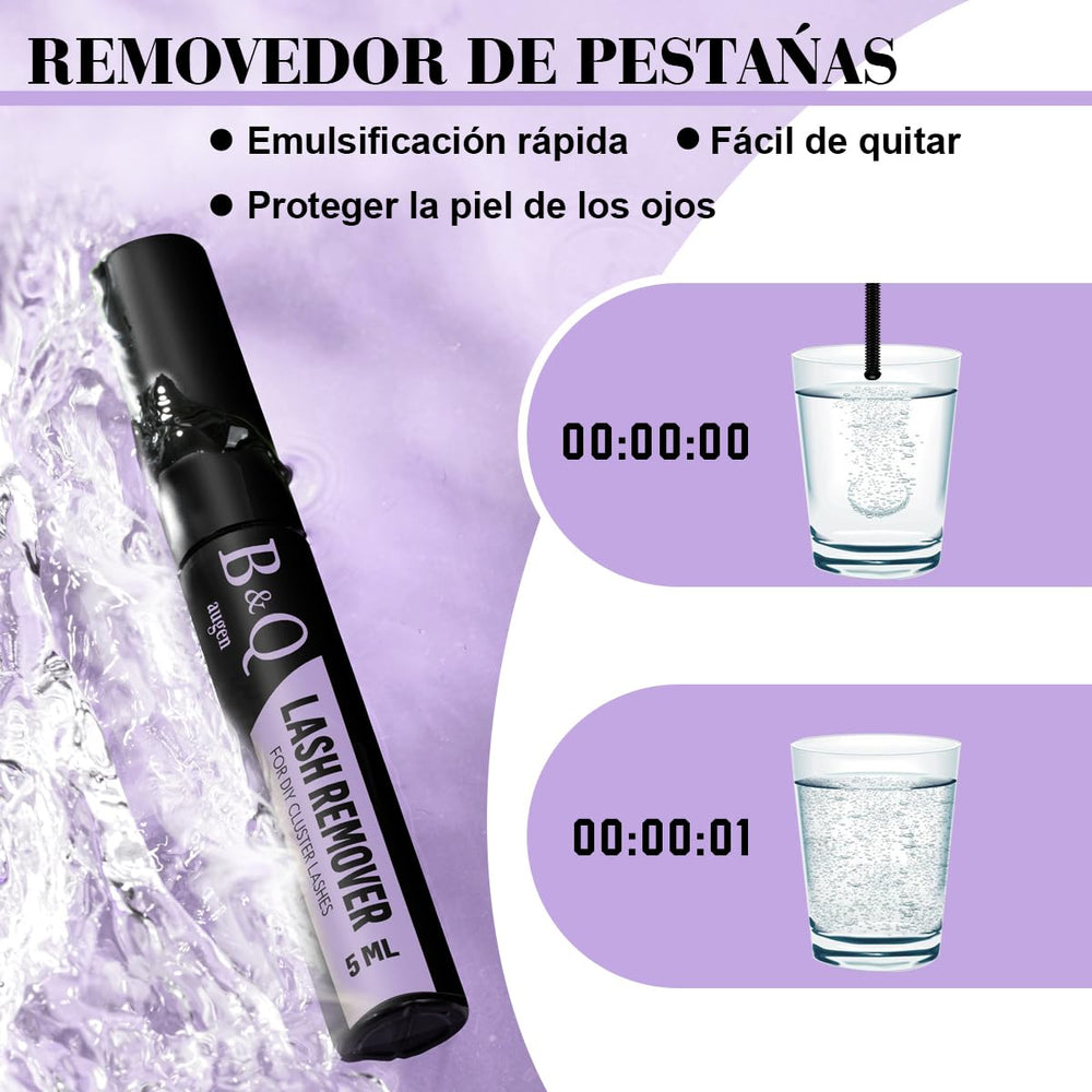 B&Qaugen step-by-step application of cluster lashes with tweezers