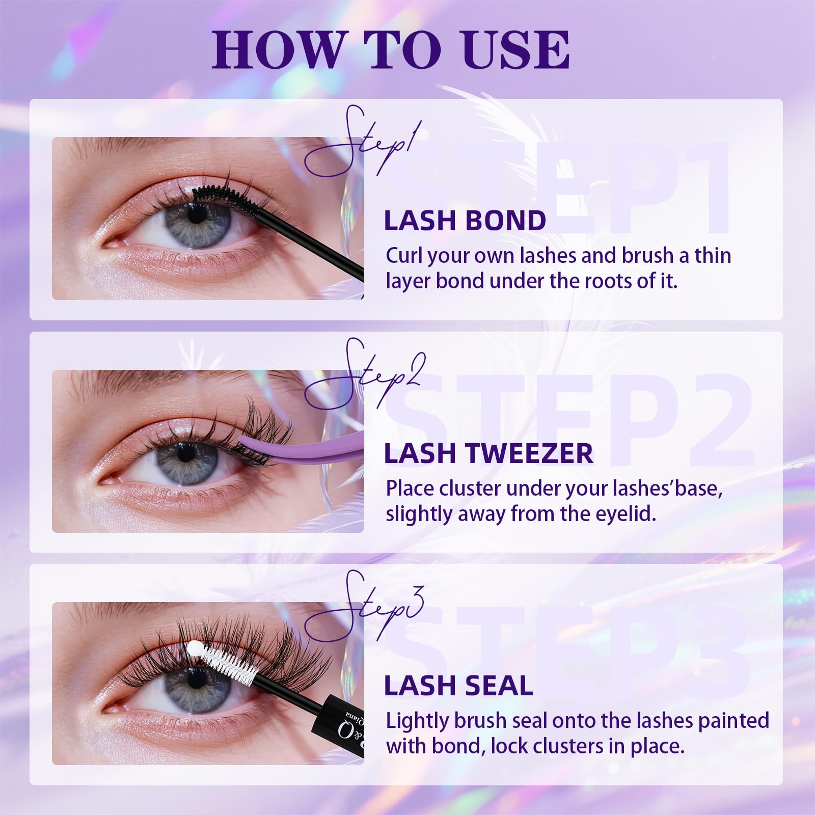 B&Qaugen lash brush for even separation and refined finish.