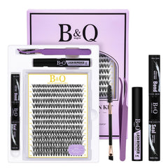 BandQaugen lash clusters tray displaying 280 pieces for DIY lashes