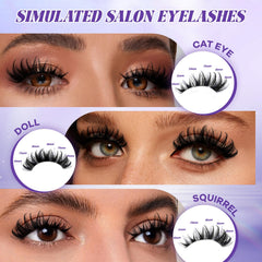 Precision tweezers aid tidy placement during DIY lash application