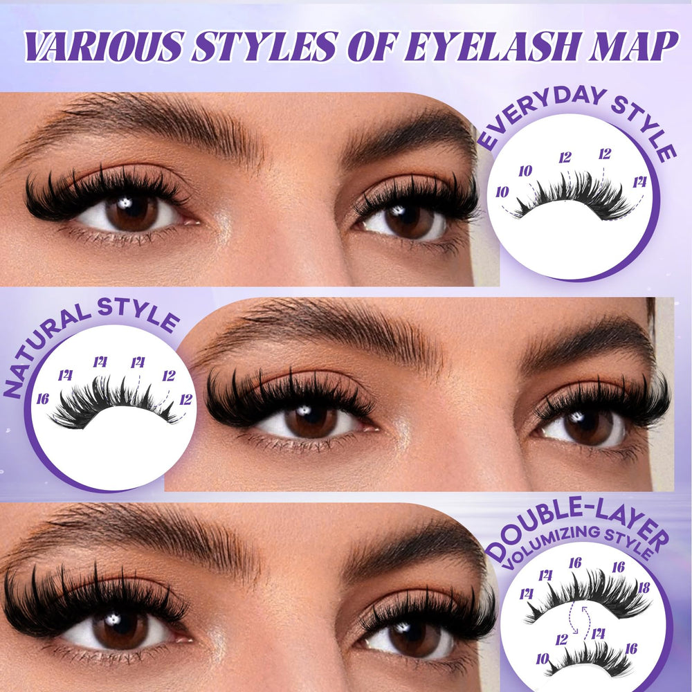 B&Qaugen precision lash tweezers included for clean, accurate cluster placement