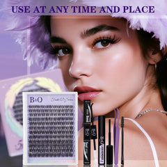 B&Qaugen waterproof lashes stay securely in place in moisture-rich conditions.