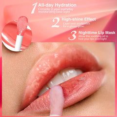 Bangfeng lip oil with natural ingredients hydrates and protects lips.